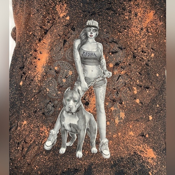 Tops & Tees | Vintage 2000s L Distressed & Bleached Custom Artwork Fruit of the - Picture 3 of 10